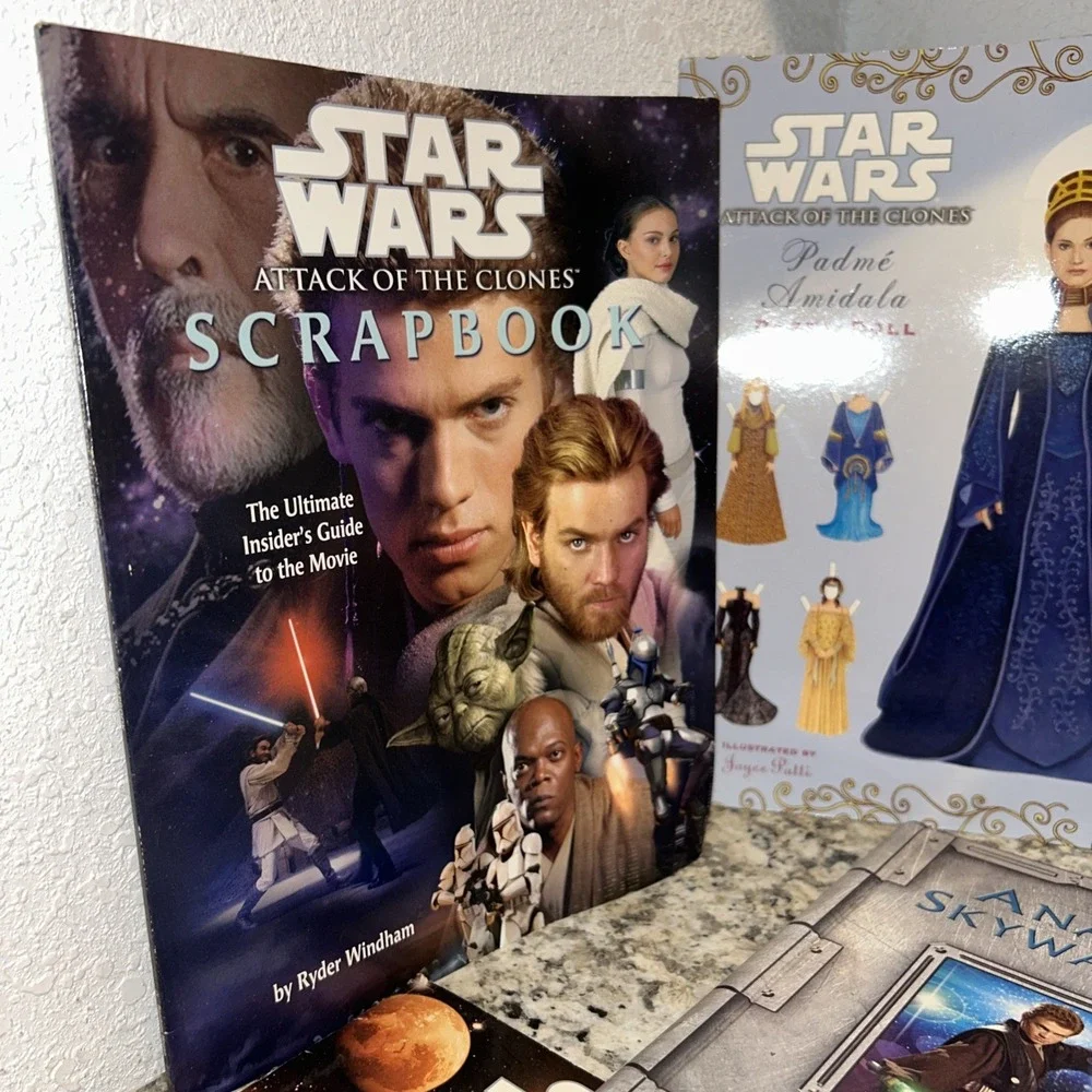 Star Wars Kids Sticker And Postcard Book Lot Prequels Set‎ Unused
